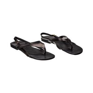 Saint Laurent Keith Leather Sandal (Authentic Pre-Loved), Black